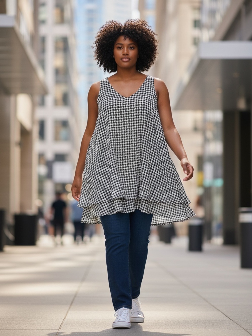 Lane Bryant Houndstooth Swing Tanktop, Size 18L - NWT